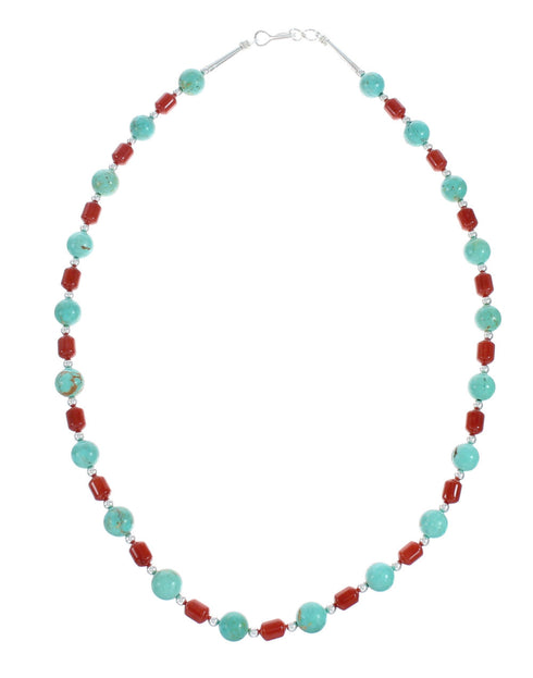 Navajo Multicolor Sterling Silver Necklace Set TX10134