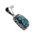 Native American Turquoise Sterling Silver Navajo Pendant TX10152