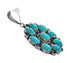 Genuine Navajo Turquoise Sterling Silver Pendant Jewelry TX10034