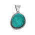 Native American Navajo Turquoise Sterling Silver Pendant Jewelry TX10036