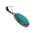 Native American Navajo Turquoise Sterling Silver Pendant Jewelry TX10036