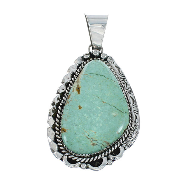 Native American Navajo Turquoise Sterling Silver Pendant Jewelry TX10038