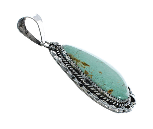 Native American Navajo Turquoise Sterling Silver Pendant Jewelry TX10038