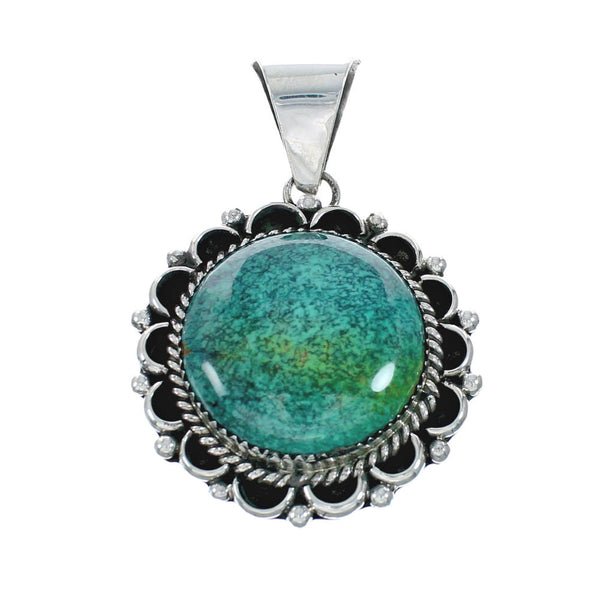 Native American Turquoise Sterling Silver Pendant Jewelry TX10043