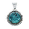 Native American Turquoise Sterling Silver Pendant Jewelry TX10046