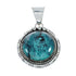 Native American Turquoise Sterling Silver Pendant Jewelry TX10046