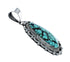 Native American Turquoise Sterling Silver Pendant Jewelry TX10048