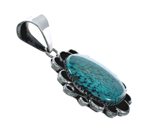 Navajo Native American Sterling Silver Turquoise Pendant TX10050