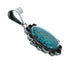 Navajo Native American Sterling Silver Turquoise Pendant TX10050