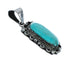 Navajo Native American Sterling Silver Turquoise Pendant TX10052