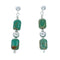 Navajo Turquoise Bead Post Dangle Earrings TX10059
