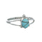 Genuine Southwestern Turquoise Inlay Sterling Silver Navajo Turtle Ring 8-3/4 TX10091