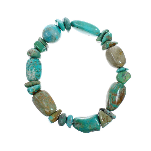 Turquoise Southwest Bead Stretch Bracelet TX10161