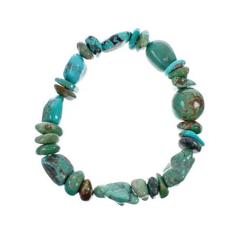 Turquoise Southwest Bead Stretch Bracelet TX10162