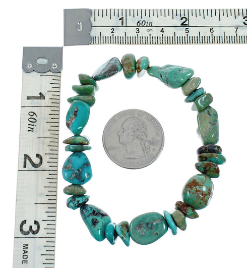 Turquoise Southwest Bead Stretch Bracelet TX10162