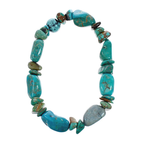 Turquoise Southwest Bead Stretch Bracelet TX10163