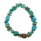 Genuine Southwest Turquoise Bead Stretch Bracelet TX10166