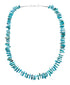 Genuine Southwestern Turquoise Sterling Silver Bead Necklace TX10167