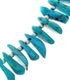Genuine Southwestern Turquoise Sterling Silver Bead Necklace TX10167