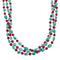 Native American Navajo Multicolor Sterling Silver Necklace Set TX10168