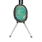 Turquoise Native American Navajo Sterling Silver Bolo Tie TX10171