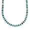 Native American Turquoise Navajo Sterling Silver Bead Necklace TX10178