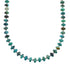 Native American Turquoise Navajo Sterling Silver Bead Necklace TX10178