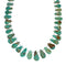 Navajo Genuine Sterling Silver And Turquoise Bead Necklace TX10179