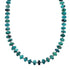 Navajo Kingman Turquoise Sterling Silver Bead Necklace TX10194