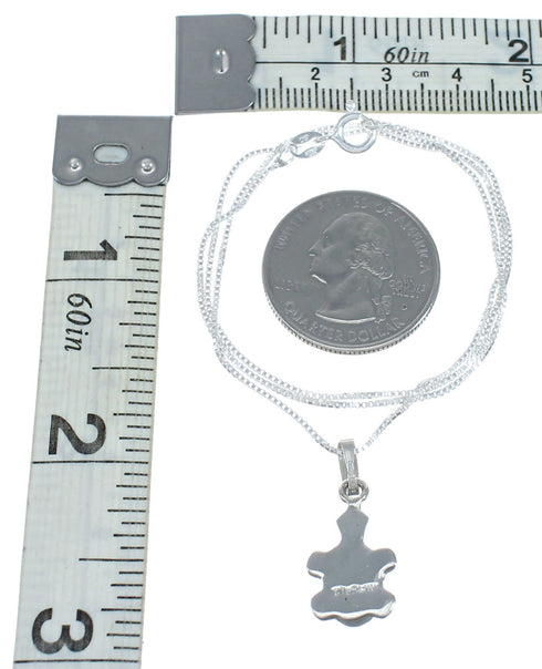 Genuine Sterling Silver Turtle Italian Box Chain Necklace Set TX10220