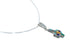 Genuine Sterling Silver Cactus Box Chain Necklace Set TX10222