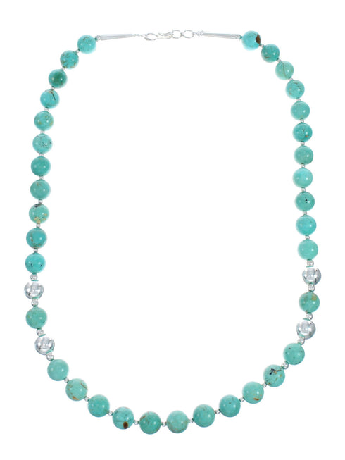 Native American Navajo Turquoise And Silver Horse Pendant Necklace Set TX10198