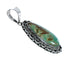 Navajo Native American Sterling Silver Turquoise Pendant TX10200