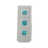 Navajo Turquoise Genuine Sterling Silver Inlay Money Clip TX10203