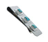 Navajo Turquoise Genuine Sterling Silver Inlay Money Clip TX10203