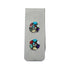 Navajo Flower Inlay Sterling Silver Money Clip TX10206
