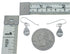 Authentic Sterling Silver And Multicolor Tear Drop Southwestern Hook Dangle Earrings TX10215