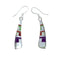 Authentic Sterling Silver Multicolor Hook Dangle Earrings TX10229