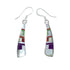 Authentic Sterling Silver Multicolor Hook Dangle Earrings TX10229