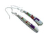 Authentic Sterling Silver Multicolor Hook Dangle Earrings TX10229