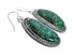 American Indian Authentic Turquoise Sterling Silver Hook Earrings TX10232