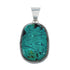 Navajo Native American Sterling Silver Turquoise Pendant TX10238
