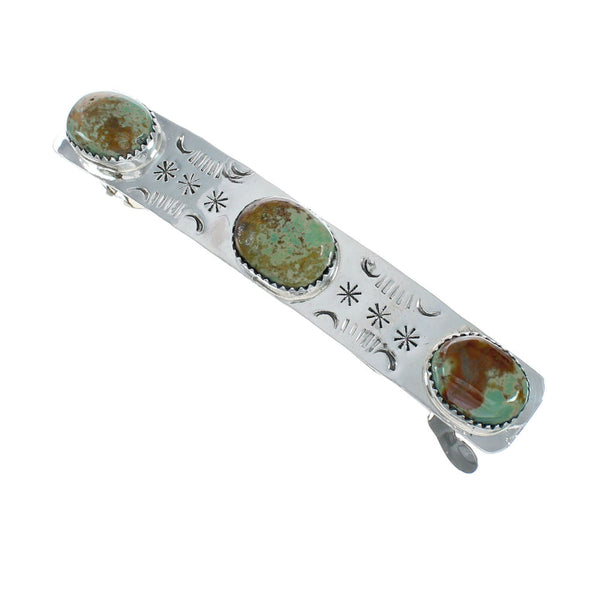 Sterling Silver Native American Navajo Hair Barrette TX10237