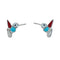 Southwestern Hummingbird Sterling Silver Multicolor Post Earrings TX10249
