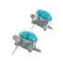 Sterling Silver Inlay Turquoise Turtle Navajo Post Stud Earrings TX10243