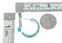 Sterling Silver Southwest Turquoise Inlay Post Hoop Earrings TX10242