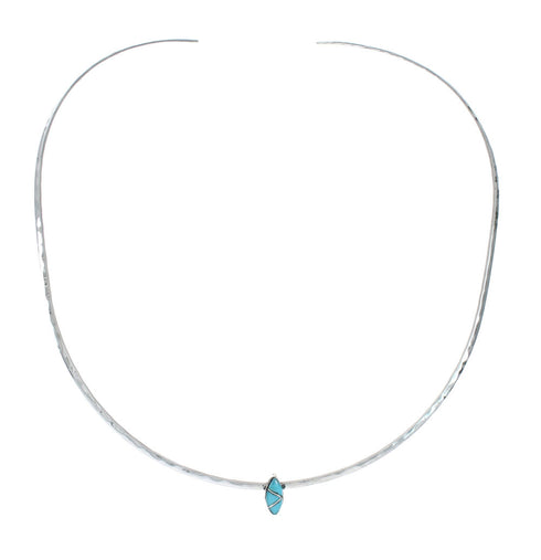 Southwestern Turquoise Sterling Silver Collar Necklace TX10246