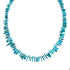 Navajo Turquoise Sterling Silver Bead Necklace TX10240