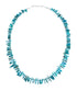Navajo Turquoise Sterling Silver Bead Necklace TX10240