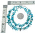 Navajo Turquoise Sterling Silver Bead Necklace TX10240